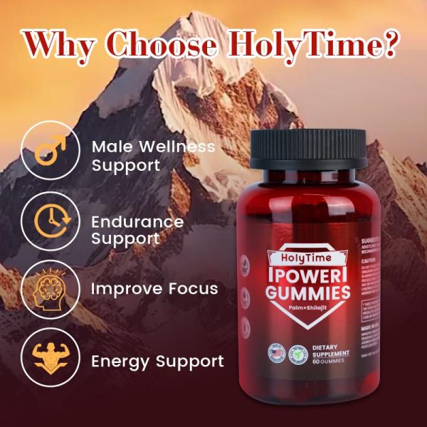 HolyTime POWER Gummies – Shilajit Daily Dietary Supplement - Image 5