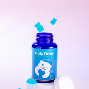 Holytime Ashwagandha Vitamin D Gummies - Mixed Berry, KSM-66, Vegan, Plant-Based, Non-GMO, Gluten-Free, Gelatin-Free. Two to Calm You Down (demo)
