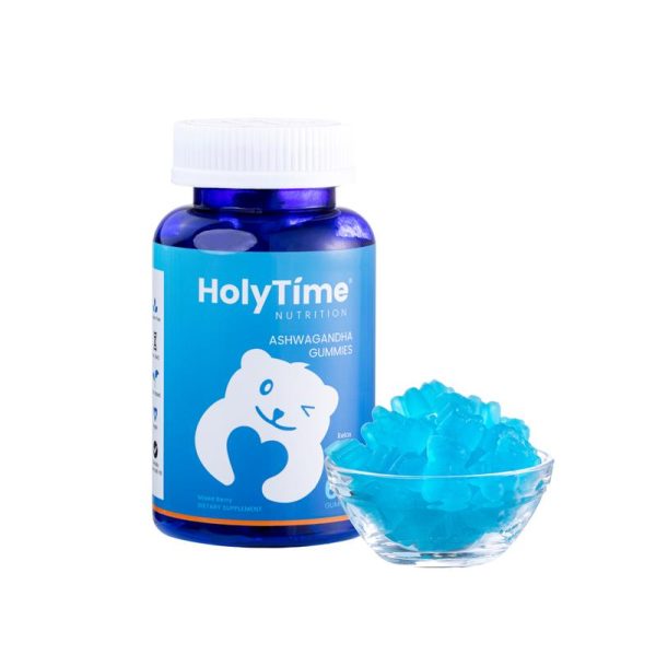 Holytime Ashwagandha Vitamin D Gummies - Mixed Berry, KSM-66, Vegan, Plant-Based, Non-GMO, Gluten-Free, Gelatin-Free. Two to Calm You Down (demo) - Image 2